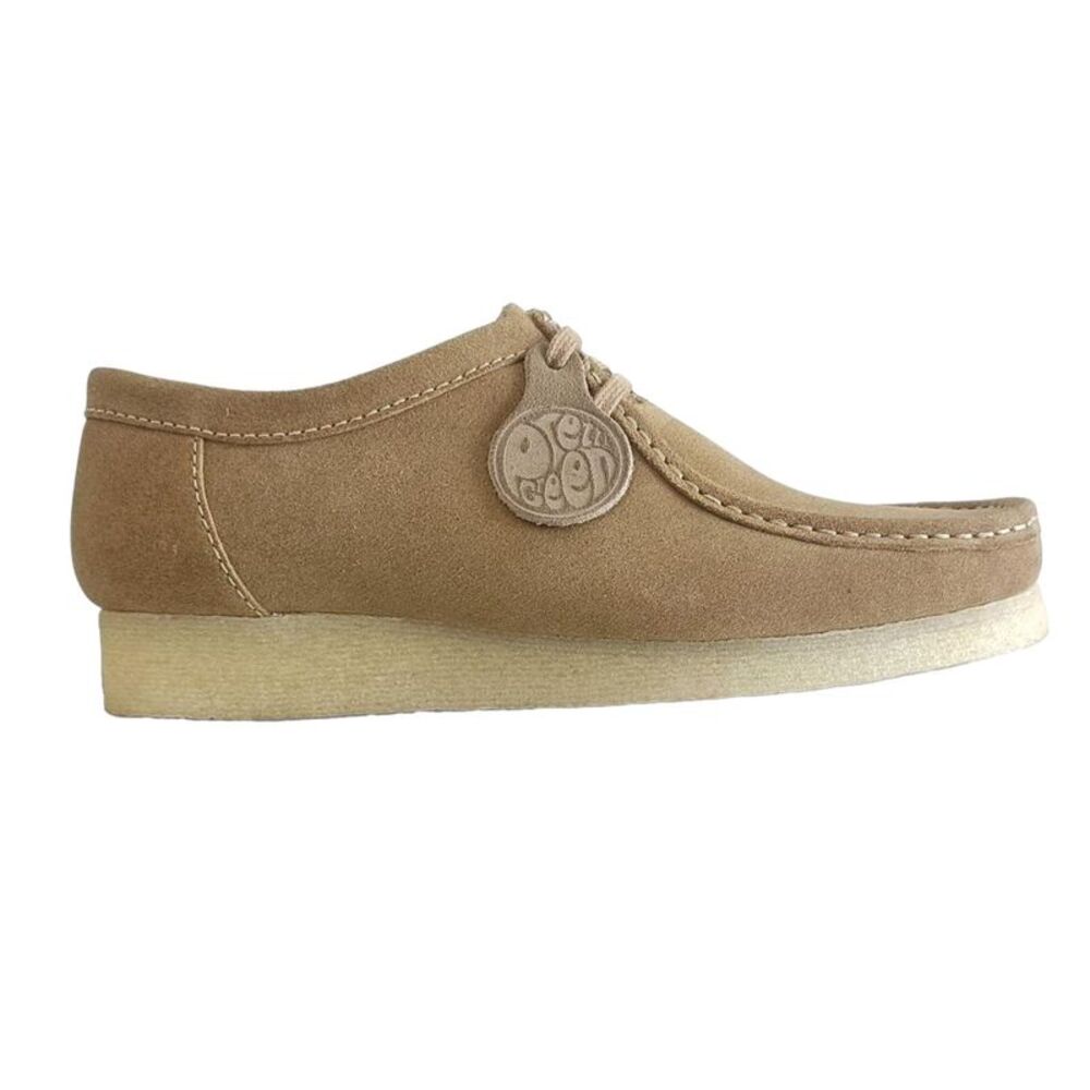 Pretty Green Mens Koala Leather Flat Oxford Shoes / Sand